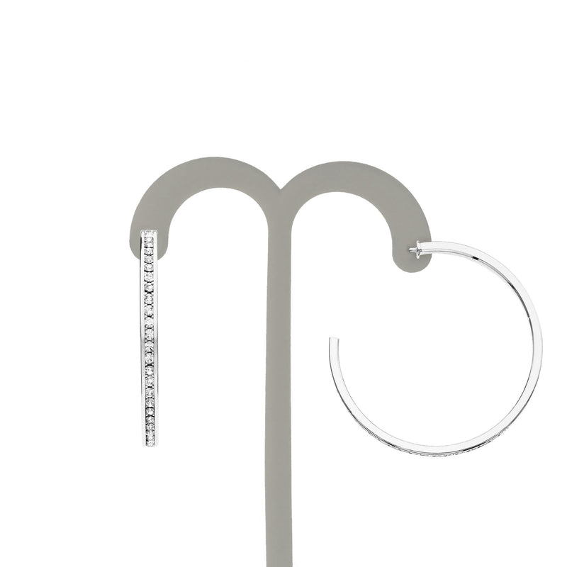 J01537/40/W-SP/CRY Earrings