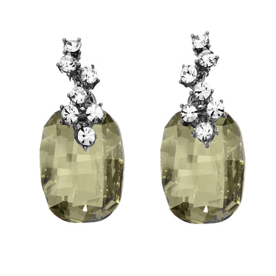 Crystal Colors J08183-SS-E Earrings
