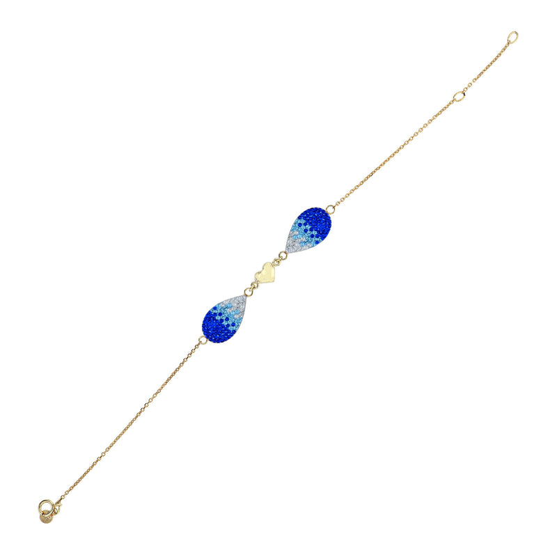 Giorgio Argento JS7007-B-18GP-AQWH Bracelet