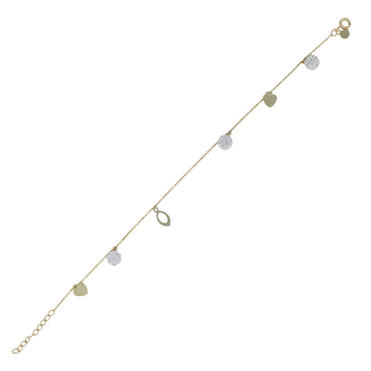 JS7021-B-18GP-WH Bracelet