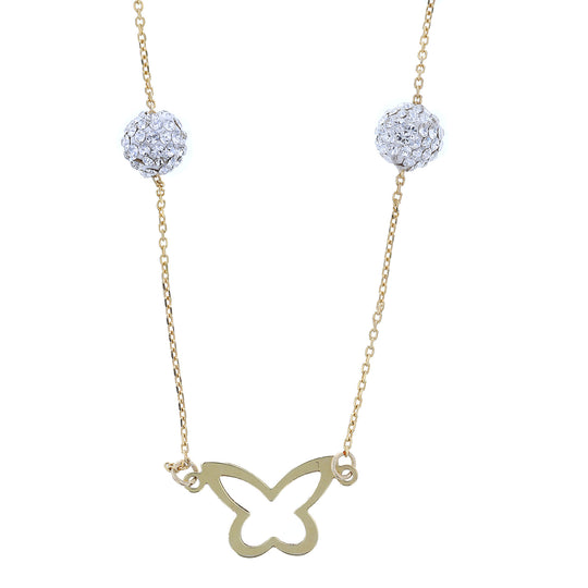 JS7027-N-18GP-WH Necklace