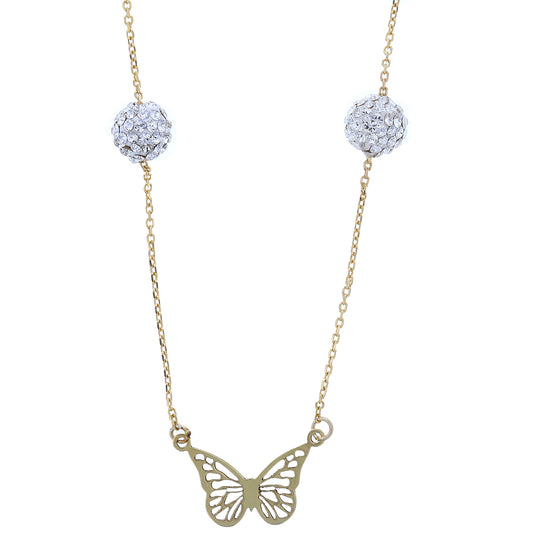JS7029-N-18GP-WH Necklace