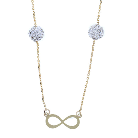 JS7033-N-18GP-WH Necklace