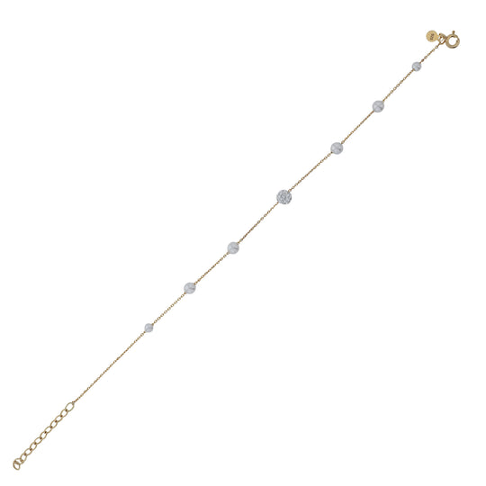 JS7034-B-18GP-WHPRL Bracelet