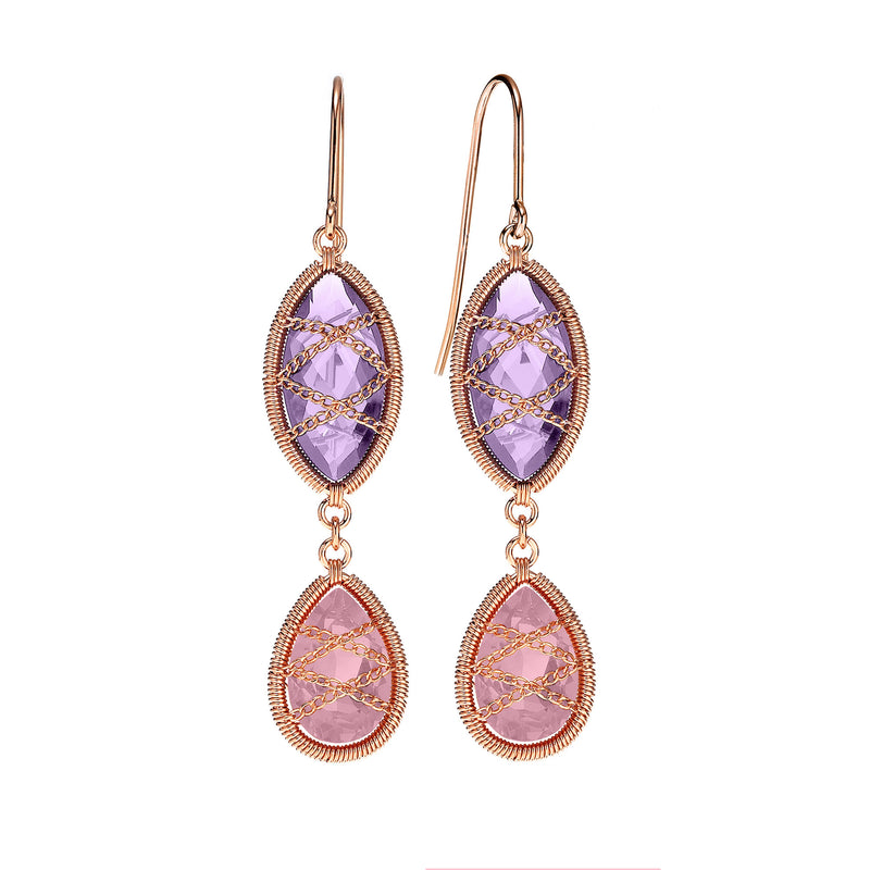 L00048/R/AMY-RQTZ Earrings