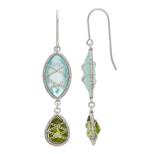 L00048/W/CHAL-PERI Earrings