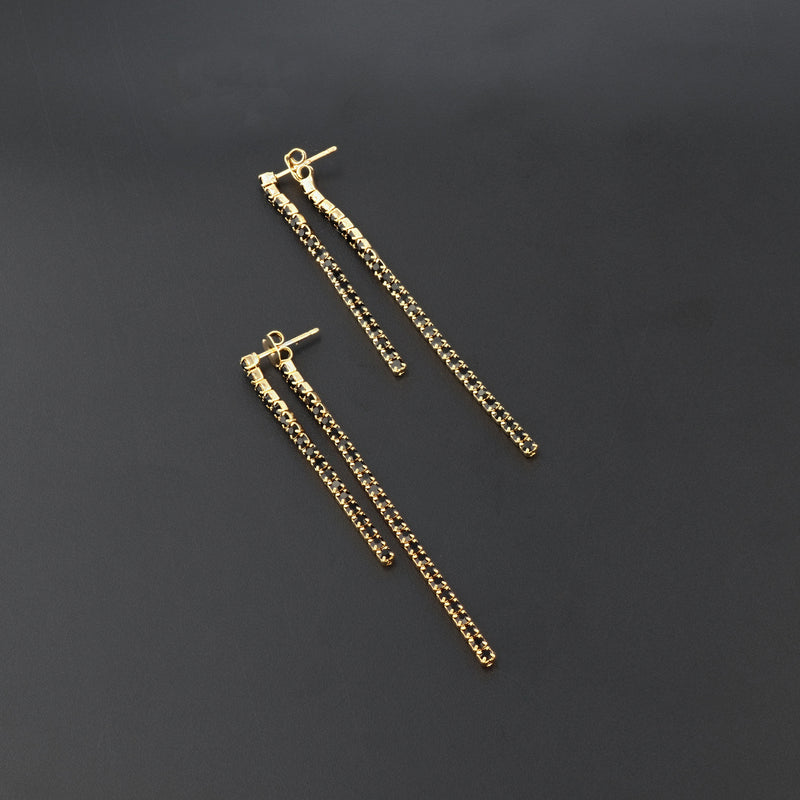J00443/4/Y/JET Earrings