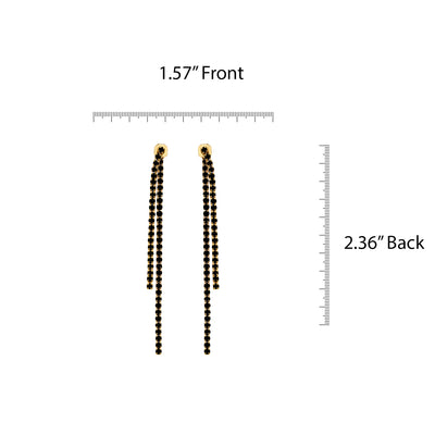 J00443/4/Y/JET Earrings