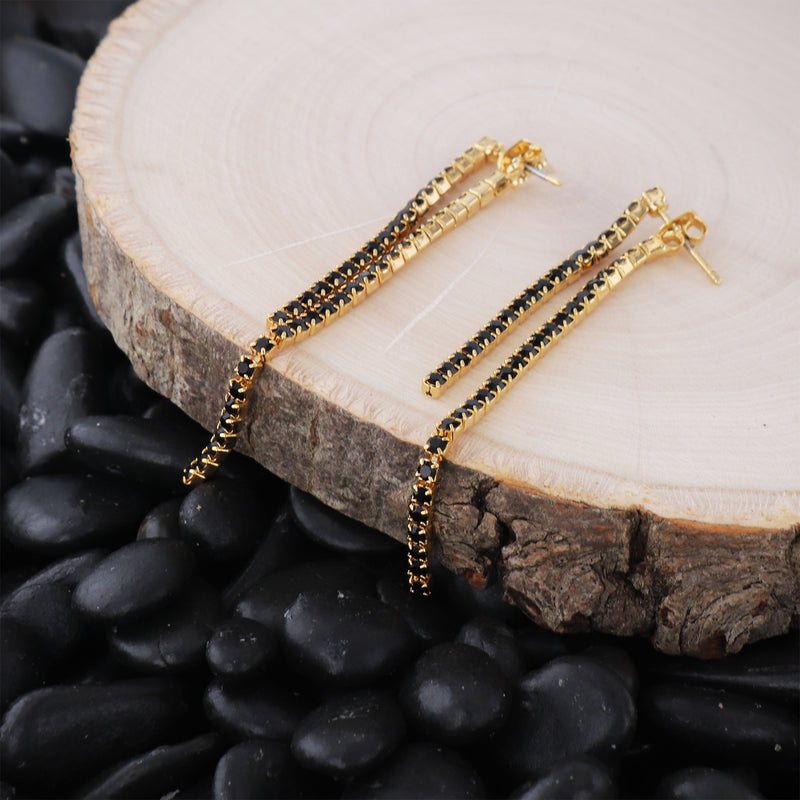 J00443/4/Y/JET Earrings